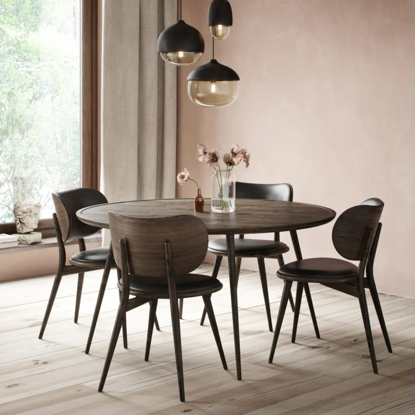 Accent Wooden Round Dining Table