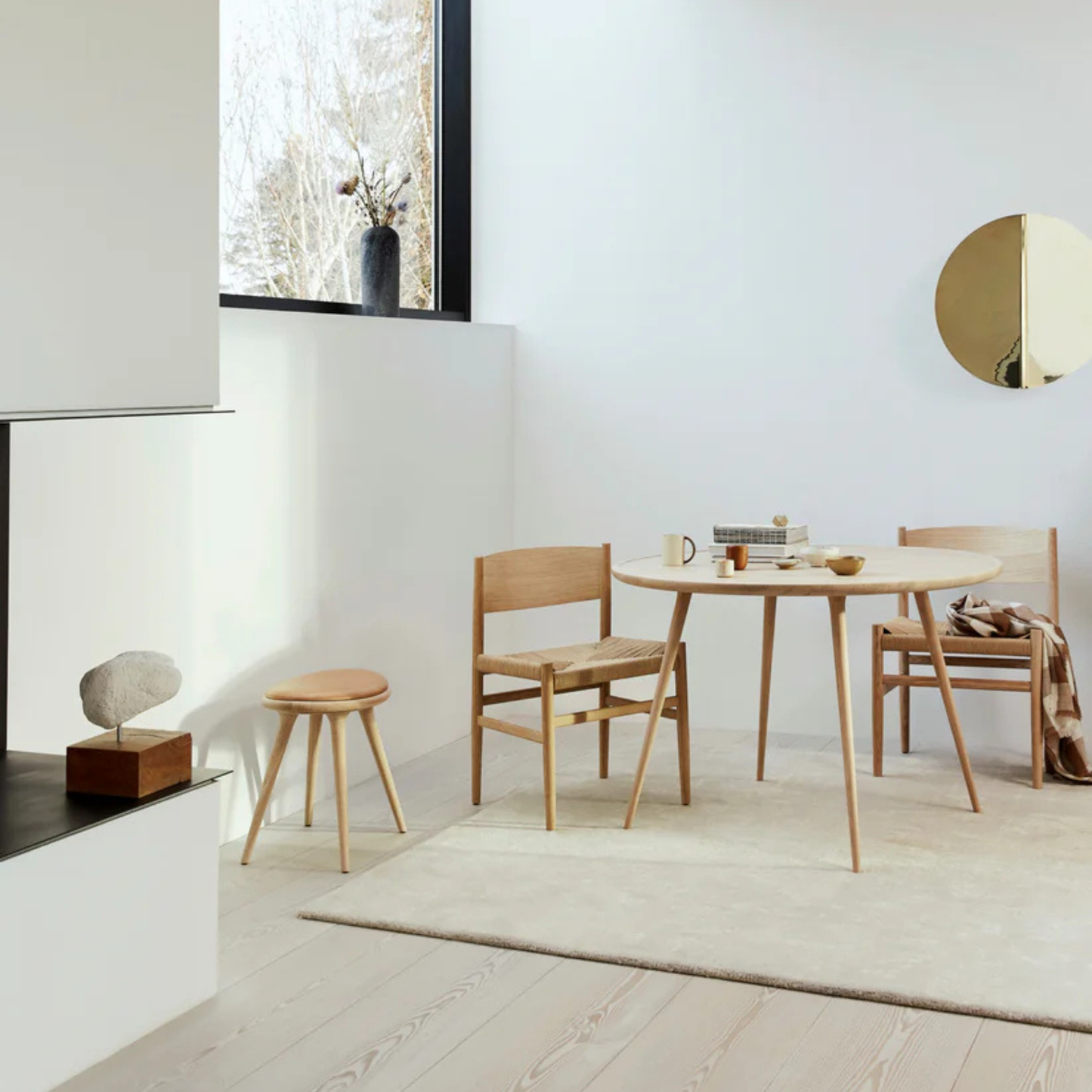 Accent Wooden Round Dining Table