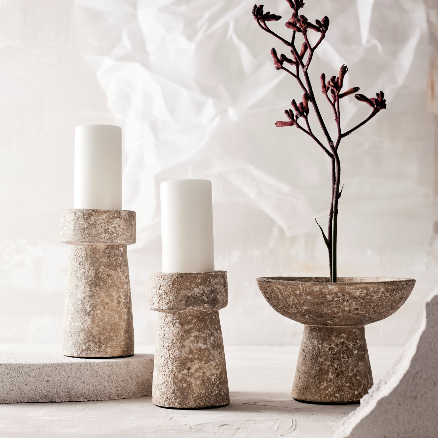 Eris Terracotta Candle Holder