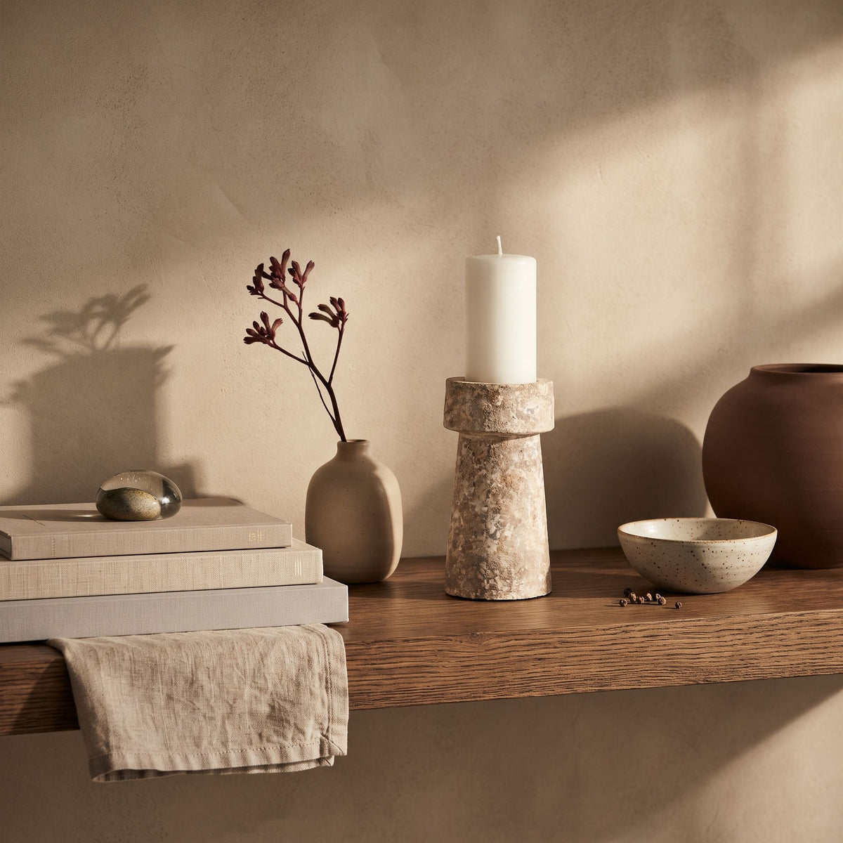 Eris Terracotta Candle Holder