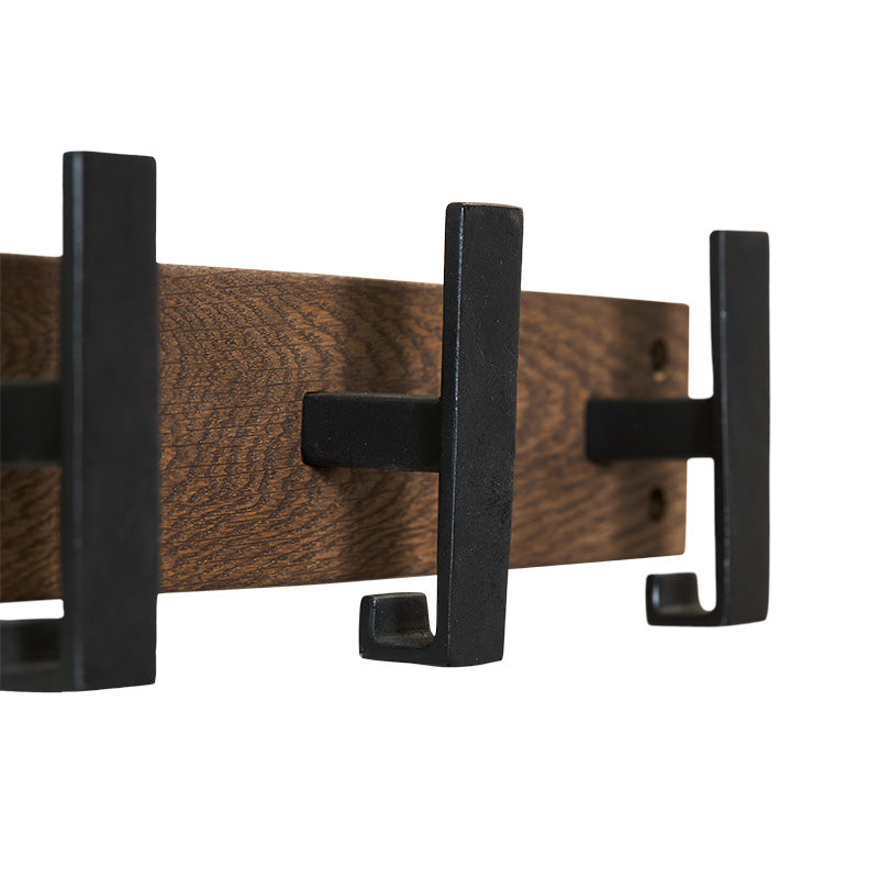 coat hooks and shelf