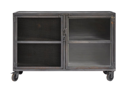 living room cabinet with doors